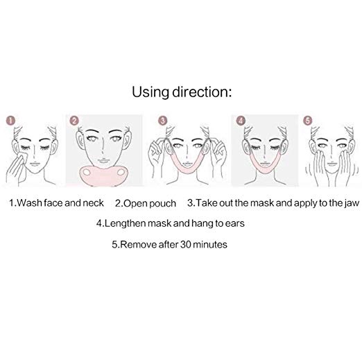 [Hàng mới về] Mặt nạ thon gọn mặt tạo cằm chữ V 3D cho nữ