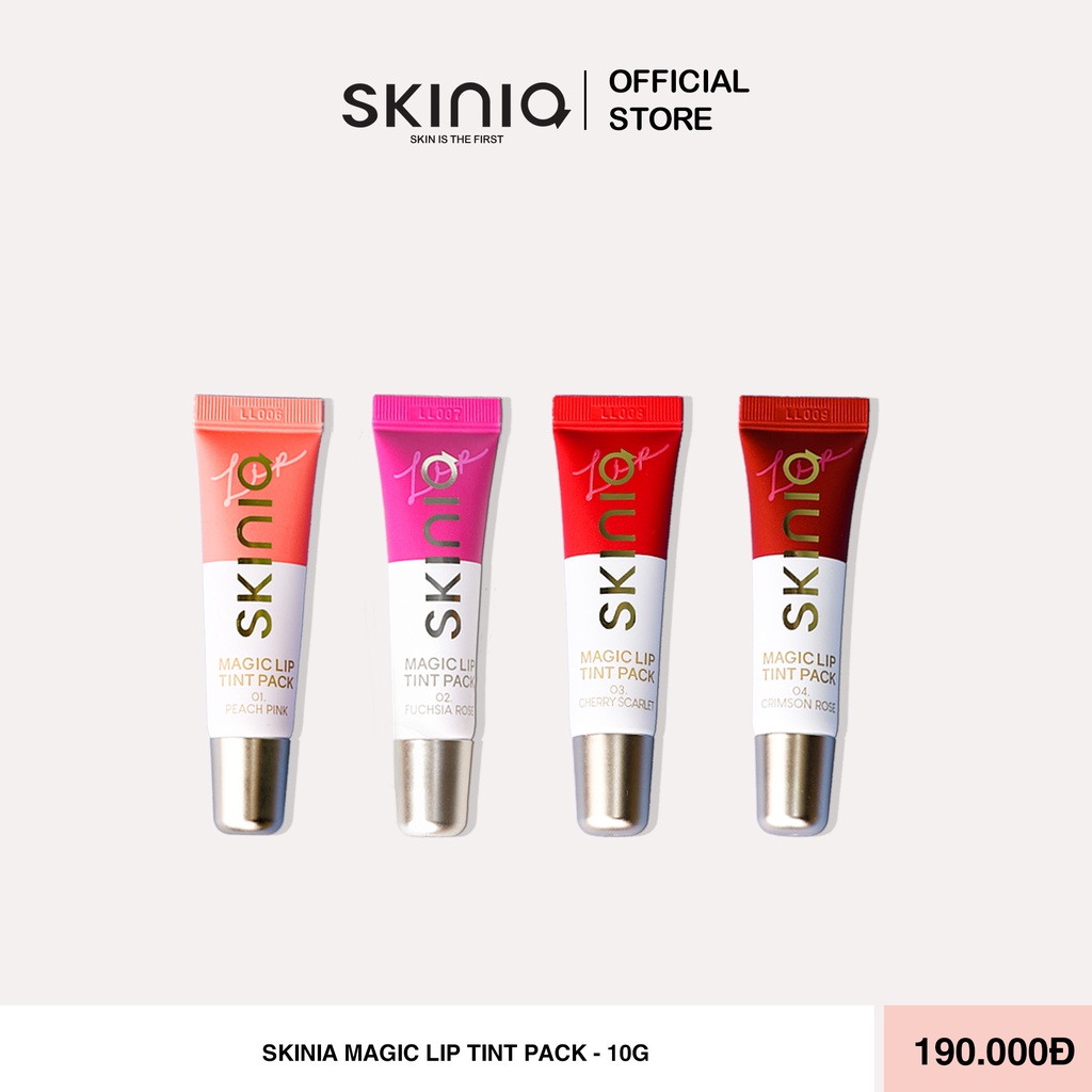 Son Xăm siêu lì 10 giờ Skinia từ Hàn Quốc Magic Lip Tint 10g