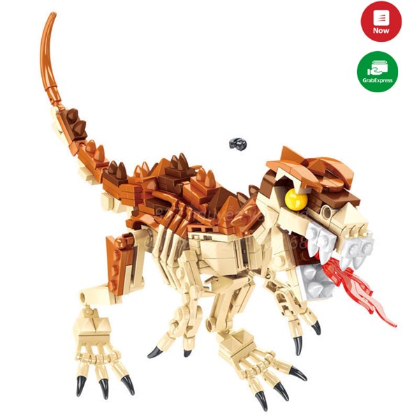 [Cao cấp - có pin - sáng tạo] Hộp đồ chơi xếp hình lắp ráp mô hình khủng long 539pcs 15021