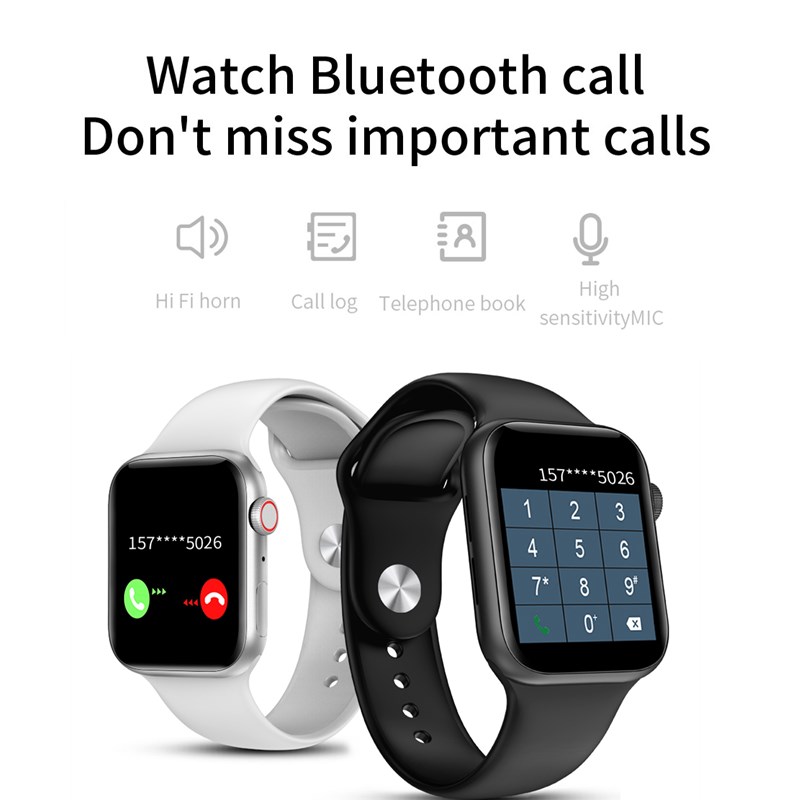 IWO K6 Smart Watch Waterproof 1.78 inch Full Screen Bluetooth Call Watches Heart rate monitor Fitness Tracker Smartwatch