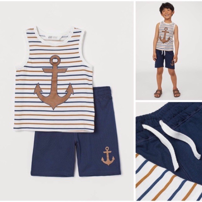 Set  bộ bé trai kẻ mũi tên săn sale US size 6-8y, 8-10y