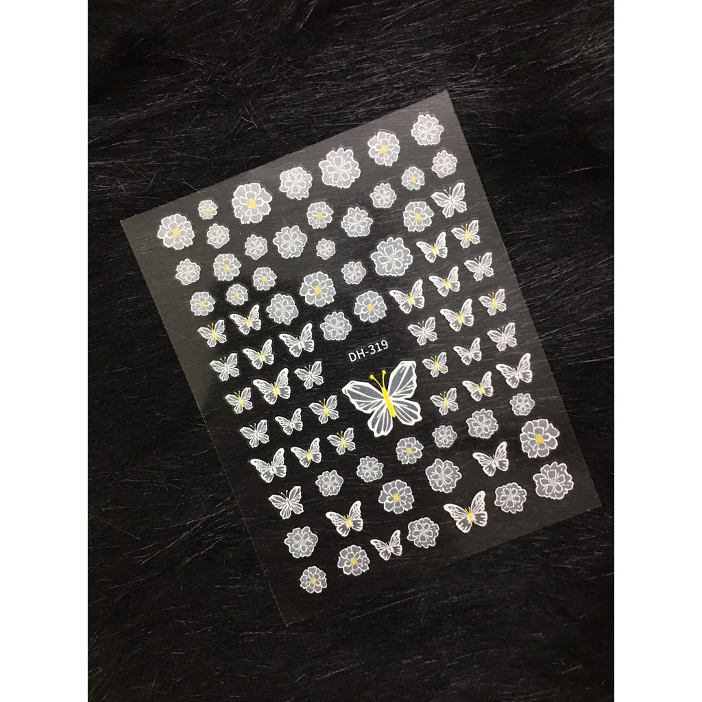 Sticker nail  decal dán móng tay, trang trí nail
