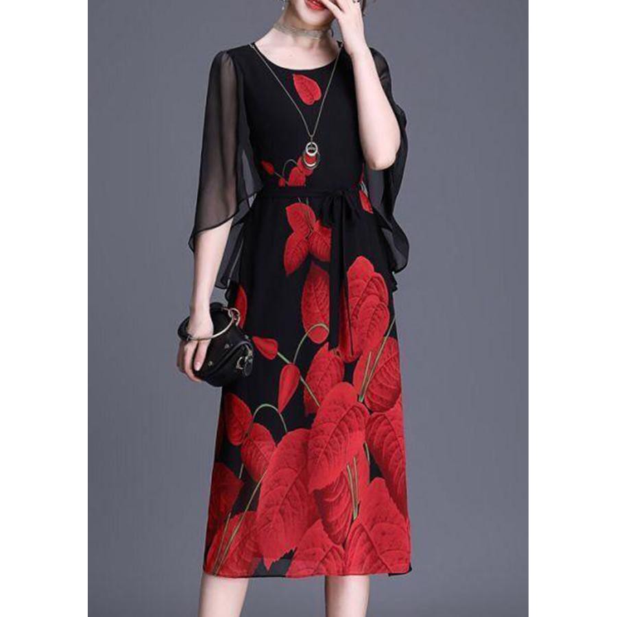 BIGSIZE - ĐẦM SUÔNG TUỔI TRUNG NIÊN NHIỀU SIZE KIỂU ĐẦM DỰ TIỆC TRUNG NIÊN IN HOA NHỎ - ĐẦM TRUNG NIÊN 3304