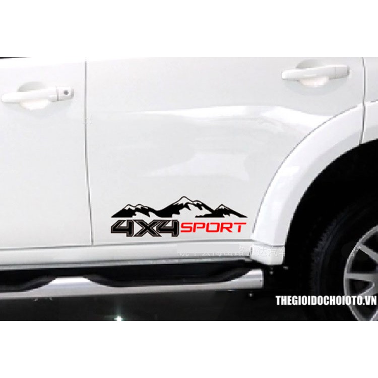 Tem 4x4 sport dán trang trí xe ô tô bán tải ms-205 AutoPlaza tem thiết kế riêng theo từng đơn đặt của khách hàng