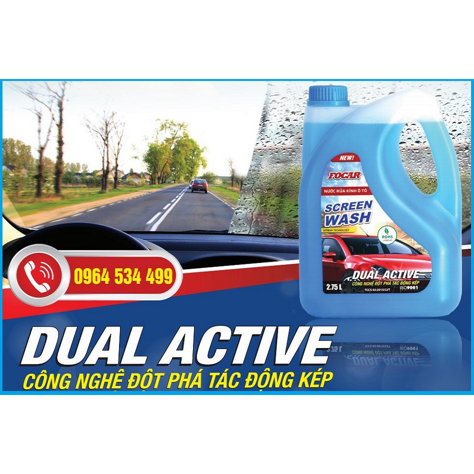 Nước rửa kính ô tô FOCAR Screen Wash 2.75L