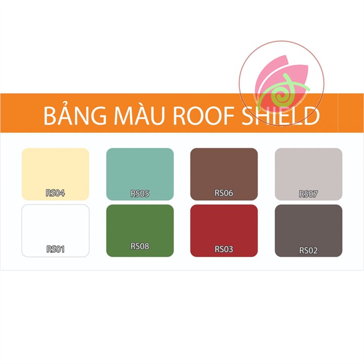 Sơn chống thấm tường, chống thấm sàn, sơn chống thấm màu, sơn chống thấm acrylic - Roof Shield 1kg