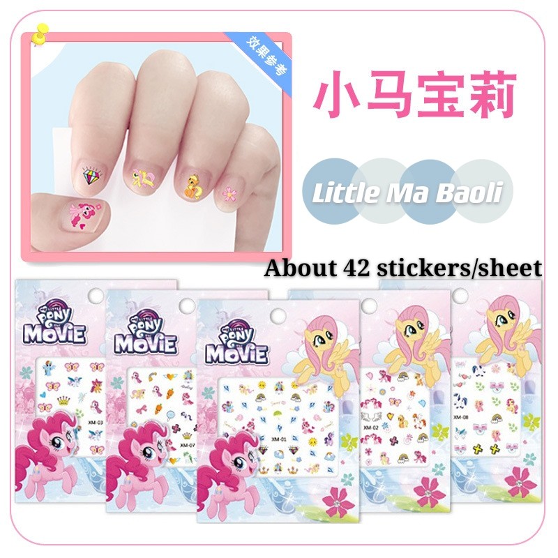 Set 5 tờ nhãn dán móng Frozen Sophia Cinderella bạch tuyết