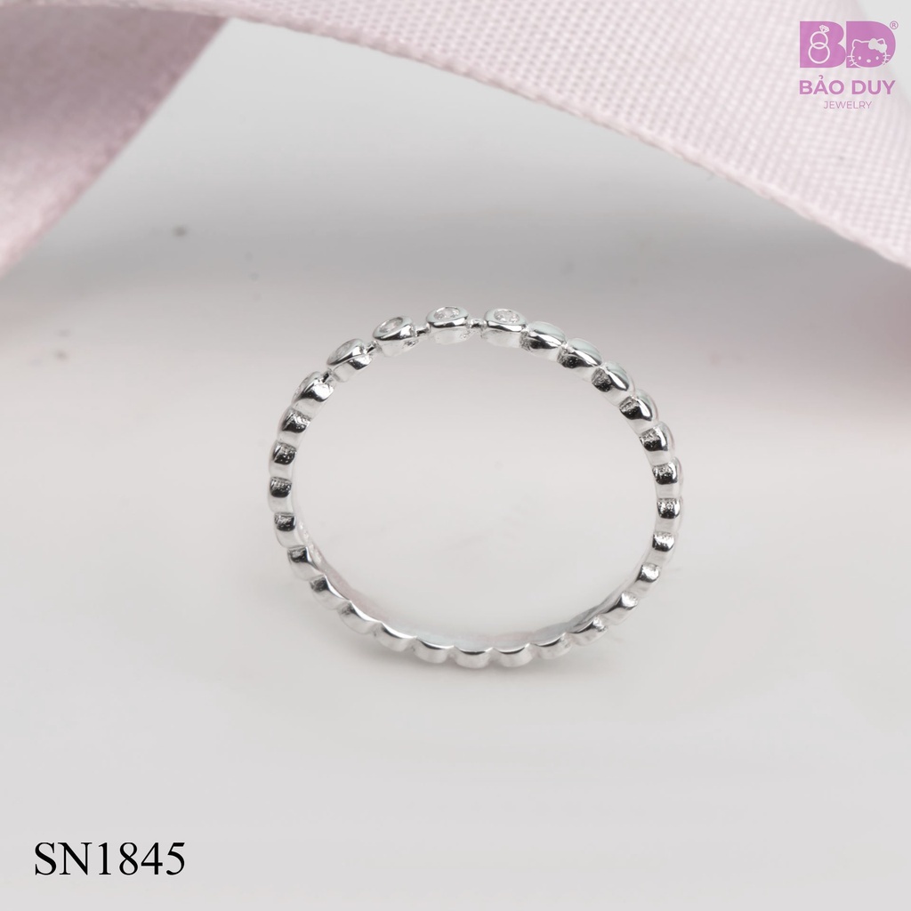 Nhẫn bạc BDSilver bi tròn - SN1845