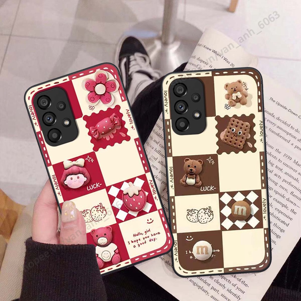 Ốp lưng Samsung A13 / A23 / A33 hình gấu, kẹo dễ thương cute