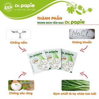 Gạc Rơ Lưỡi Vệ Sinh Răng Miệng Cho Bé (Hộp 30 gói)