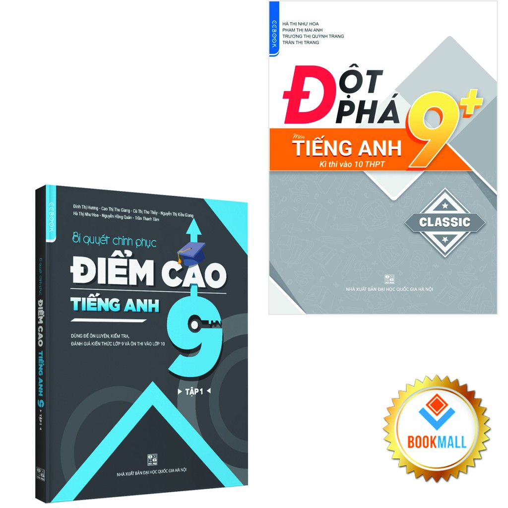 Sách - Combo Đột phá 9+ kì thi vào lớp 10 - Chinh phục điểm cao 9 - Tiếng Anh tập 1 (2 cuốn)