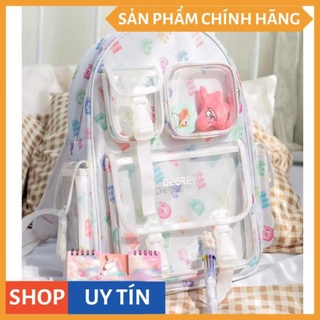Balo degrey backpack (chuẩn cao cấp 1-1) (tặng full tag và giấy thơm) (hồng, đen, chữ, đỏ hoa văn)