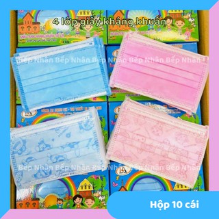 Hộp 10 cái khẩu trang cho bé Nam Anh Famapro in hình Dorremon, Hello Kitty