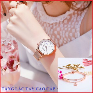 Đồng hồ nữ chính hãng JENISES dây lưới thép cao cấp, siêu đẹp, cá tính và sang trọng dành cho phái đẹp