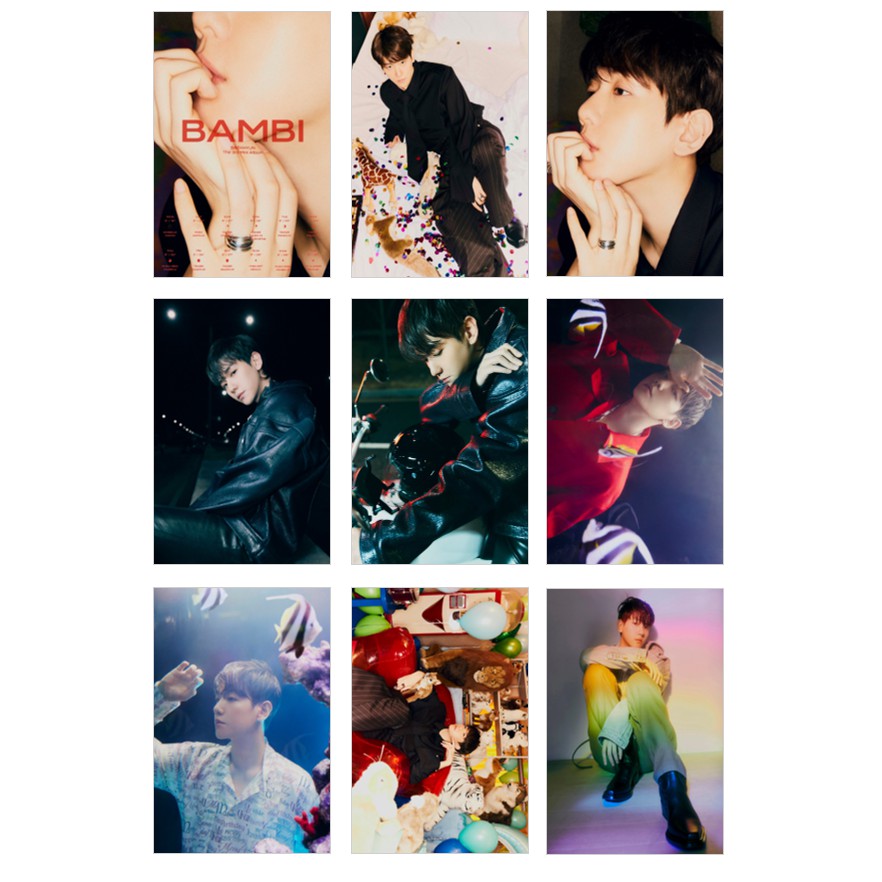 [No box] Set 18 ảnh lomo cards Baekhyun Bambi