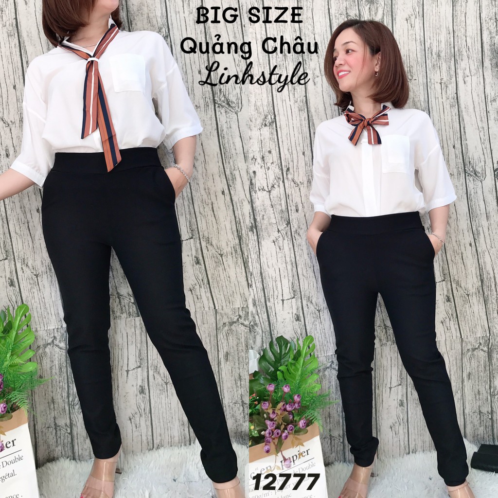 Quần tây BIG SIZE cao cấp form đẹp - sau lưng thun co giãn 12777
