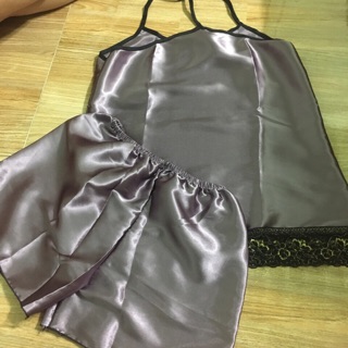 Đồ ngủ phi lụa 2 dây sexy