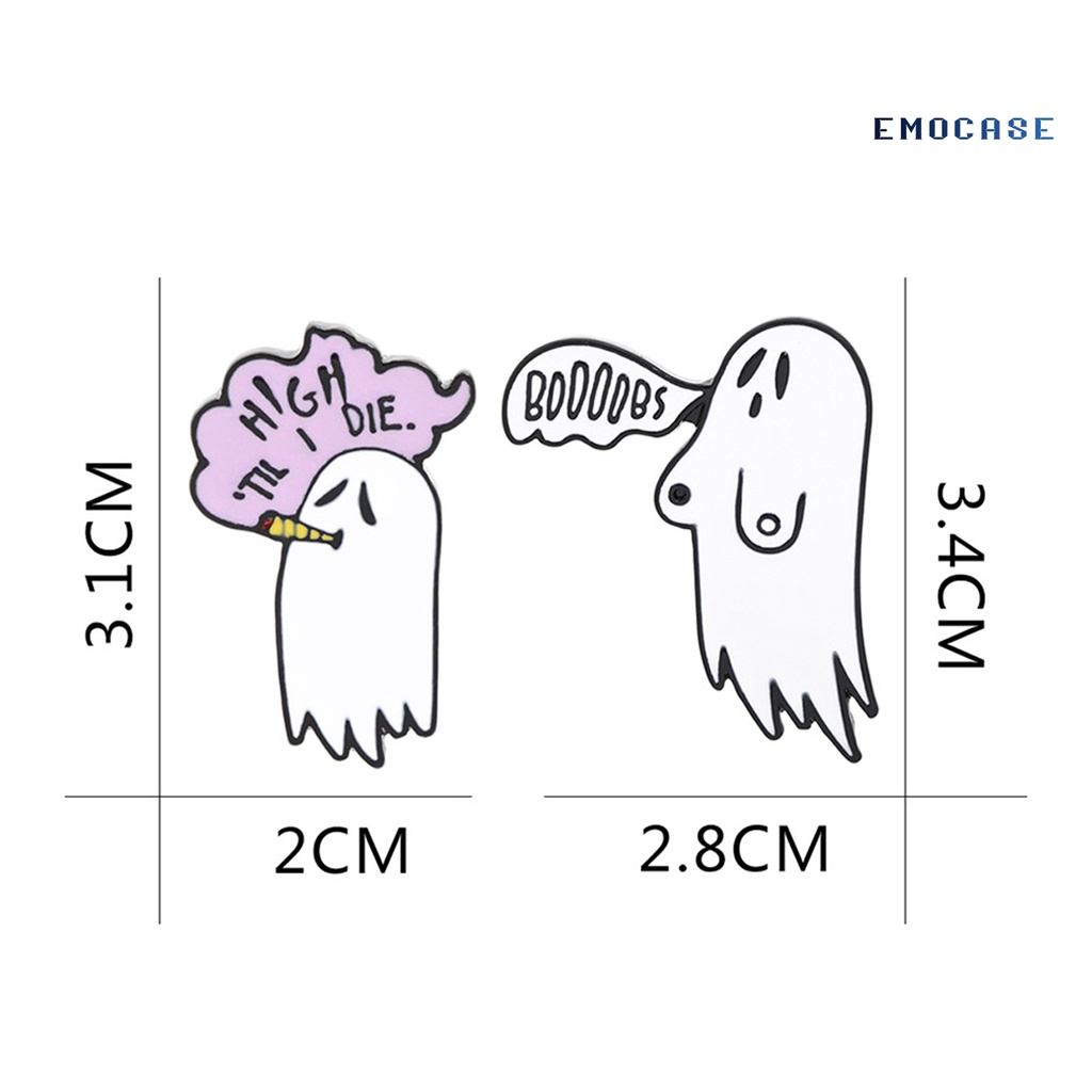 Ghim Cài Áo Hình Ma Halloween Dễ Thương