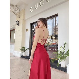 đầm cổ đổ hở lưng