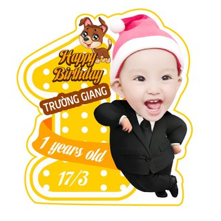 Cây số tuổi trang trí sinh nhật 70cm