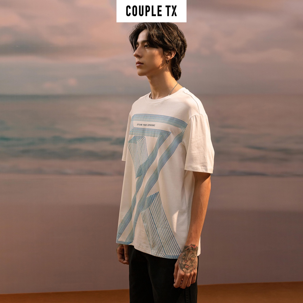 Áo Thun Nam Nữ IN Logo X Chuyển Màu Couple TX TS 147