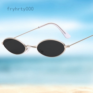 Kính mát gọng tròn màu đen bằng hợp kim phong cách Retro thời trang cho nam và nữ 2000