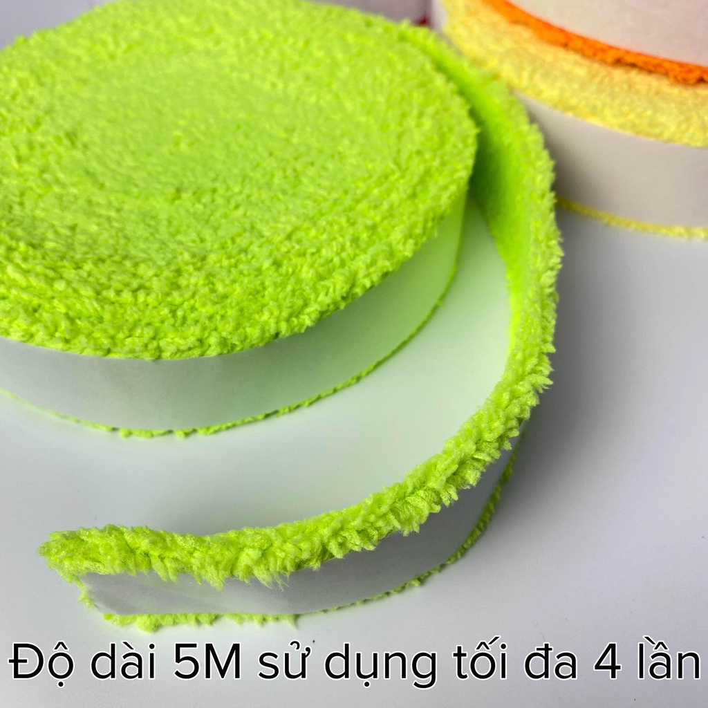 Quân cán vợt cầu lông vải, quấn cán vợt vải 5M êm tay thấm mồ hôi chất lượng cao giá rẻ