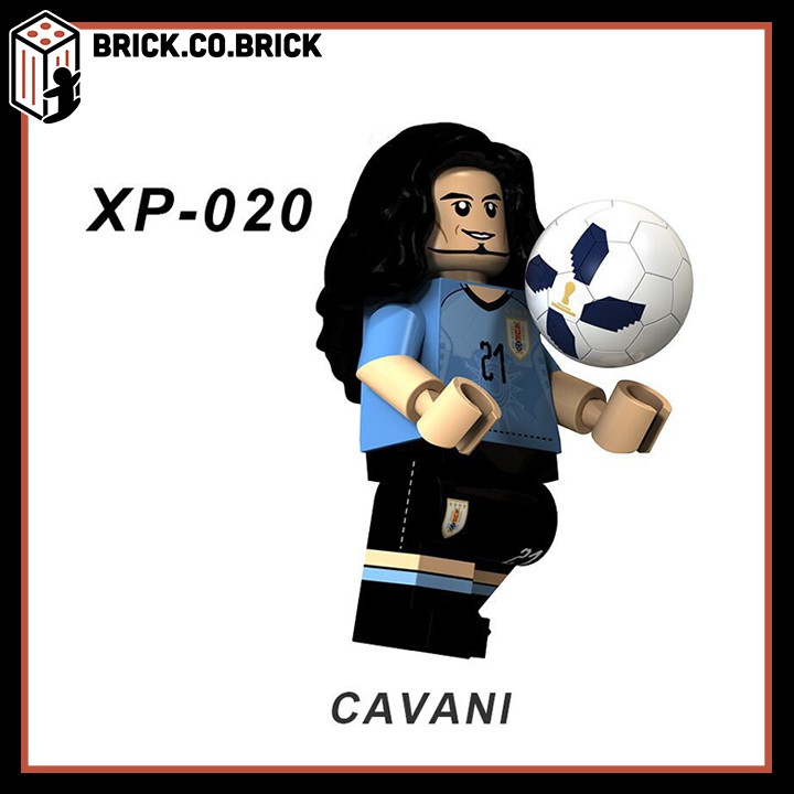 Lego Cầu Thủ Bóng Đá Nổi Tiếng Đồ Chơi Lắp Ráp Mô Hình Nhân Vật Messi Neymar Rolnado Beckham XT1003