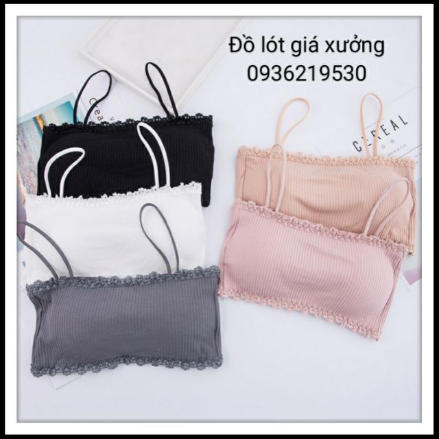 [ Mã WASTAPR giảm 10K đơn 50K] Bra 2 Dây Phối Ren Cực Xinh, Cực Cute 636