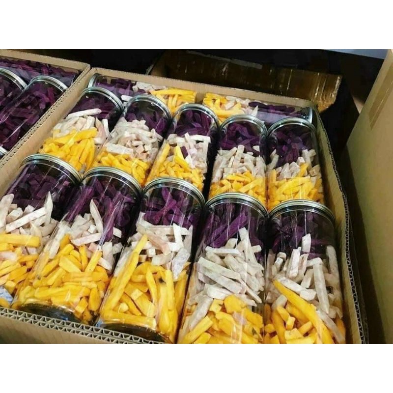 [ GIẢM GIÁ] Khoai lang tím sấy giòn Không Đường hương vị tự nhiên- Happy Food đồ ăn vặt rẻ và ngon | BigBuy360 - bigbuy360.vn