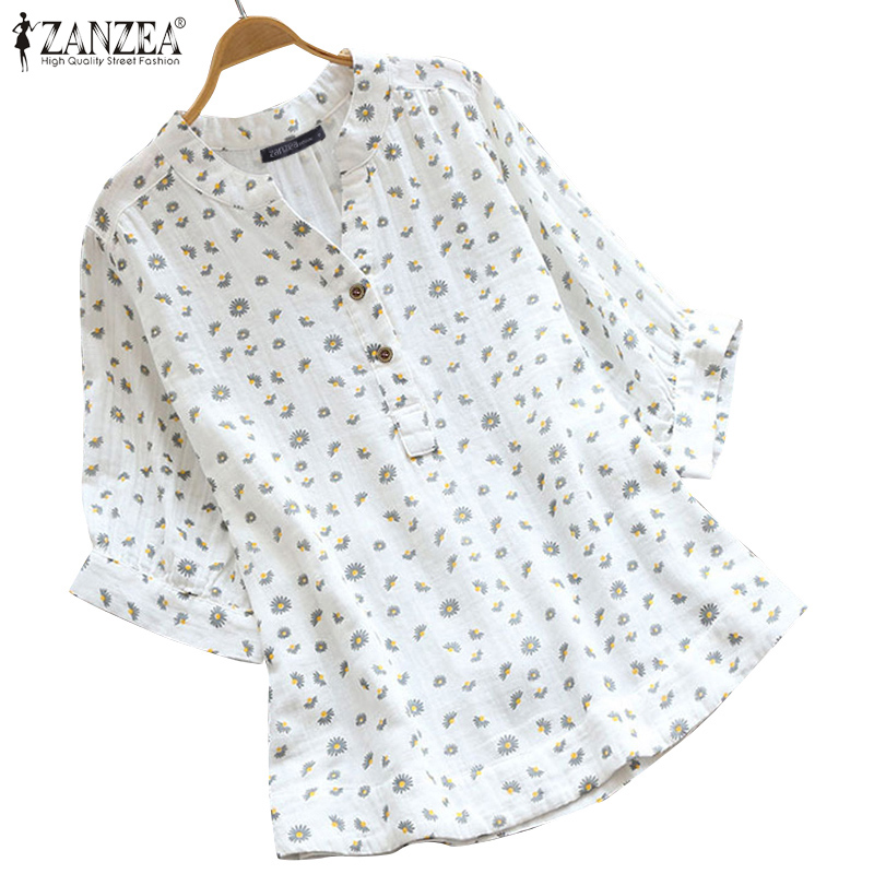 Áo Nữ ZANZEA Tay Ngắn Cổ Chữ V Thời Trang Quyến Rũ