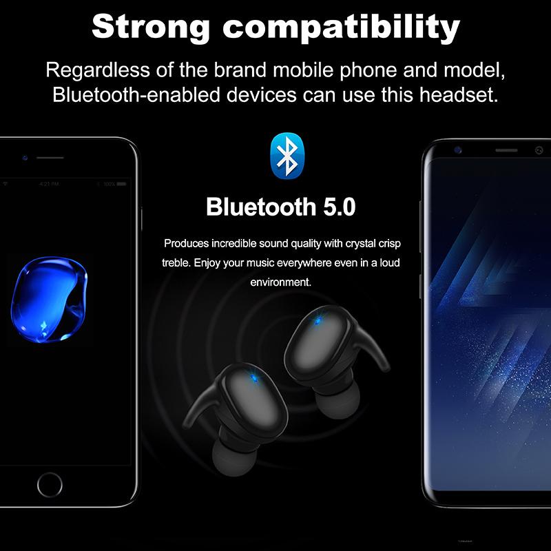 Tai nghe nhét tai bluetooth 5.0 không dây mini TWS thể thao Y30