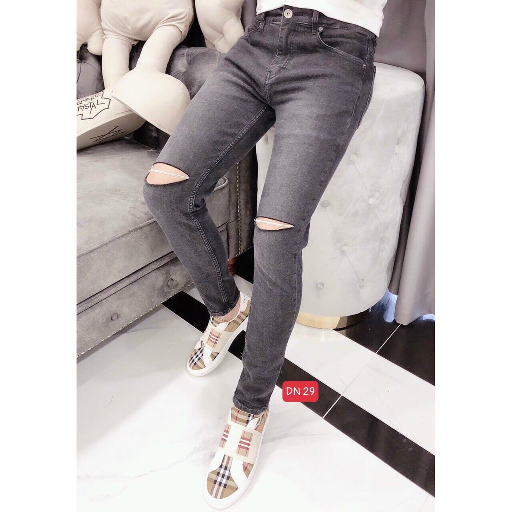 Quần Jean Nam Màu Xanh Rách 🔵 𝐅𝐑𝐄𝐄 𝐒𝐇𝐈𝐏 🔵 Quần Bò Nam Co Giãn Thời Trang Hpfashion - Qjnhp015 | BigBuy360 - bigbuy360.vn