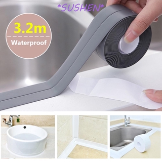 Dải niêm phong tự dính 3.2m bằng PVC dán viền bồn rửa chống thấm nước cho nhà bếp/phòng tắm