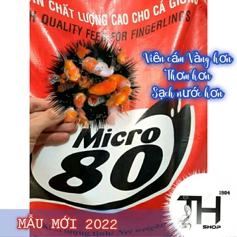 [ Combo 2Kg] Cám Micro 80 mẫu mới dành cá Goldfish, cá Ranchu, cá Betta