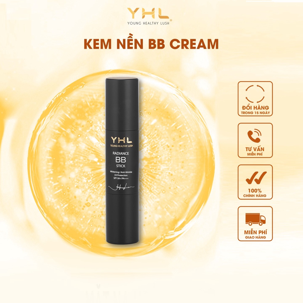 Kem nền BB Cream YHL 14g Mỏng Mịn, Nâng Tone Da Sáng Đều Màu (Hàng Chính Hãng)