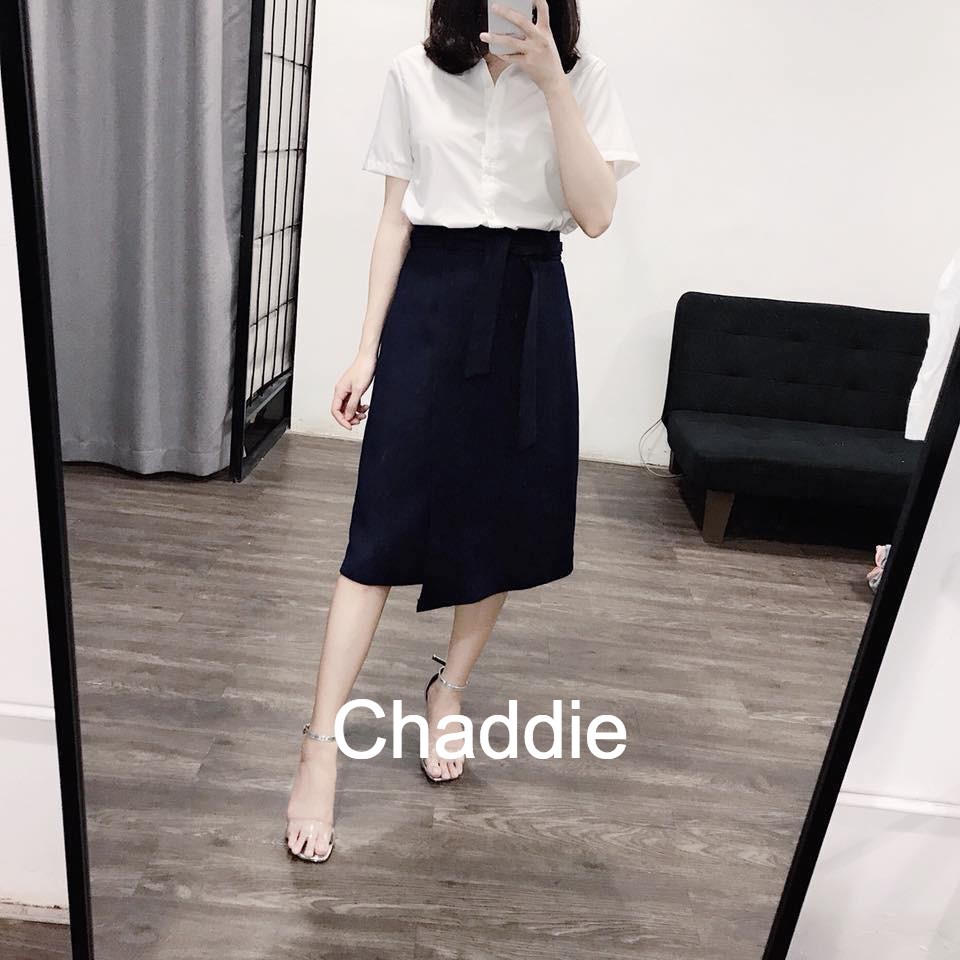 Chân váy công sở, chân váy vạt lệch che bụng cực đẹp | BigBuy360 - bigbuy360.vn