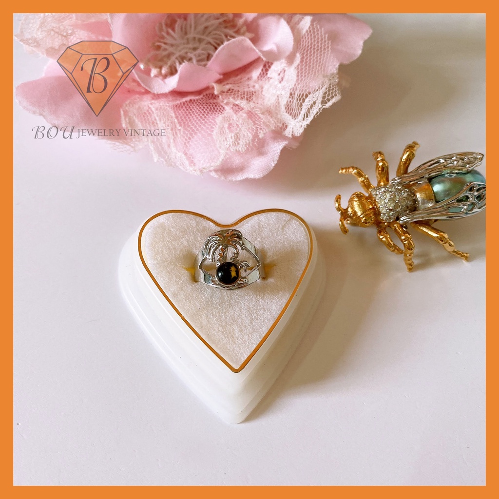 NHẪN SECONDHAND TRANG SỨC SI NHẬT BẢN BOU JEWELRY VINTAGE MÃ N009