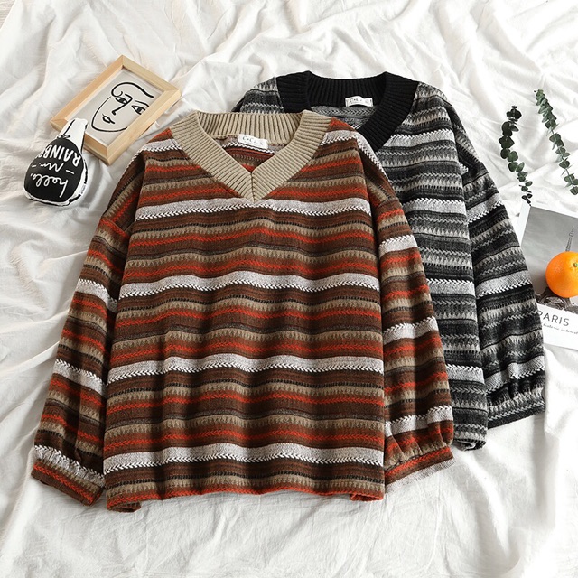 Áo len hoạ tiết vintage | BigBuy360 - bigbuy360.vn