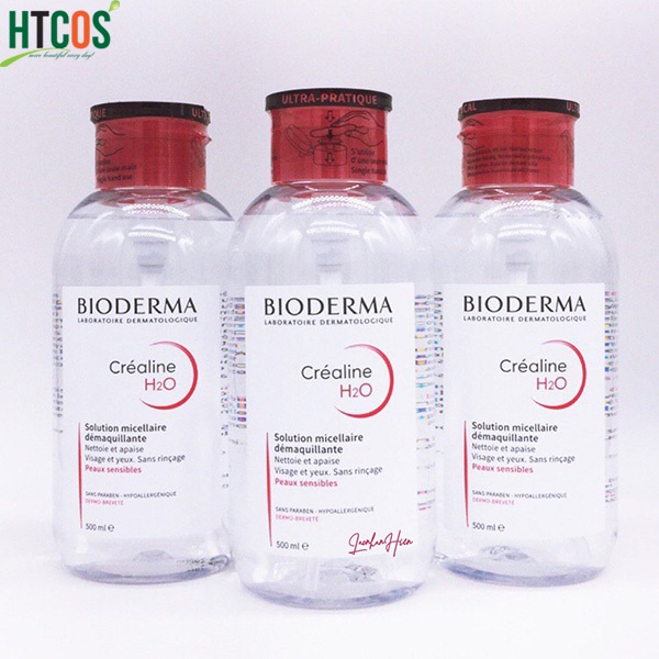 Nước Tẩy Trang Bioderma Crealine H2O Solution Micellaire Nắp Nhún Màu Hồng 500ml | BigBuy360 - bigbuy360.vn