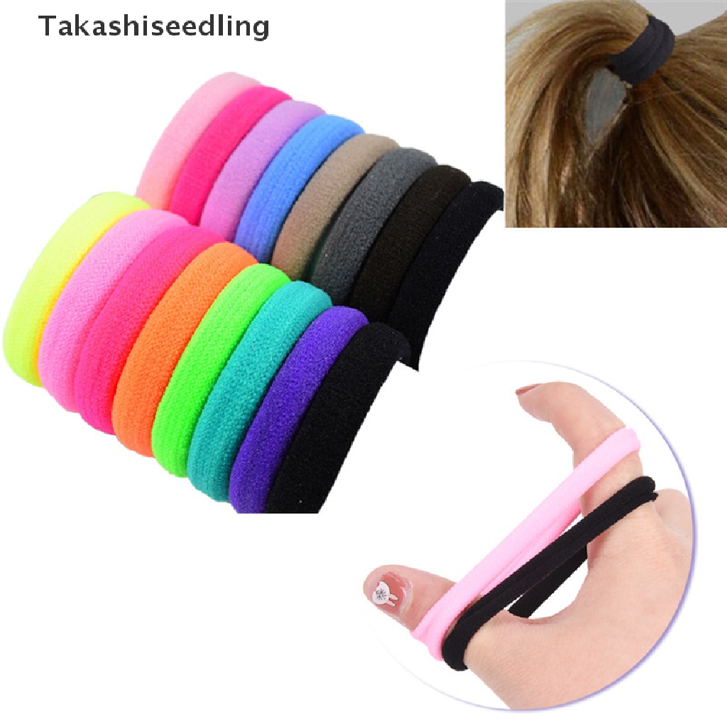 Set 10 dây buộc tóc co giãn phong cách đơn giản thời trang dành cho nữ