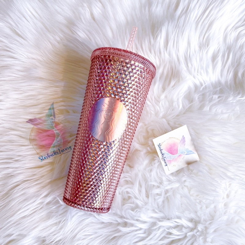 Ly Starbucks chính hãng Studded Rose Gold siêu đẹp phiên bản giới hạn