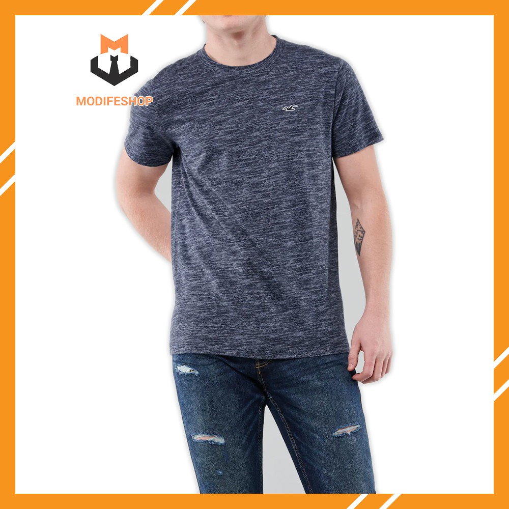 Áo Thun Nam cổ tròn Hollister crewneck T-shirt cotton co giãn, mềm mịn , form regular fit - Modife Shop