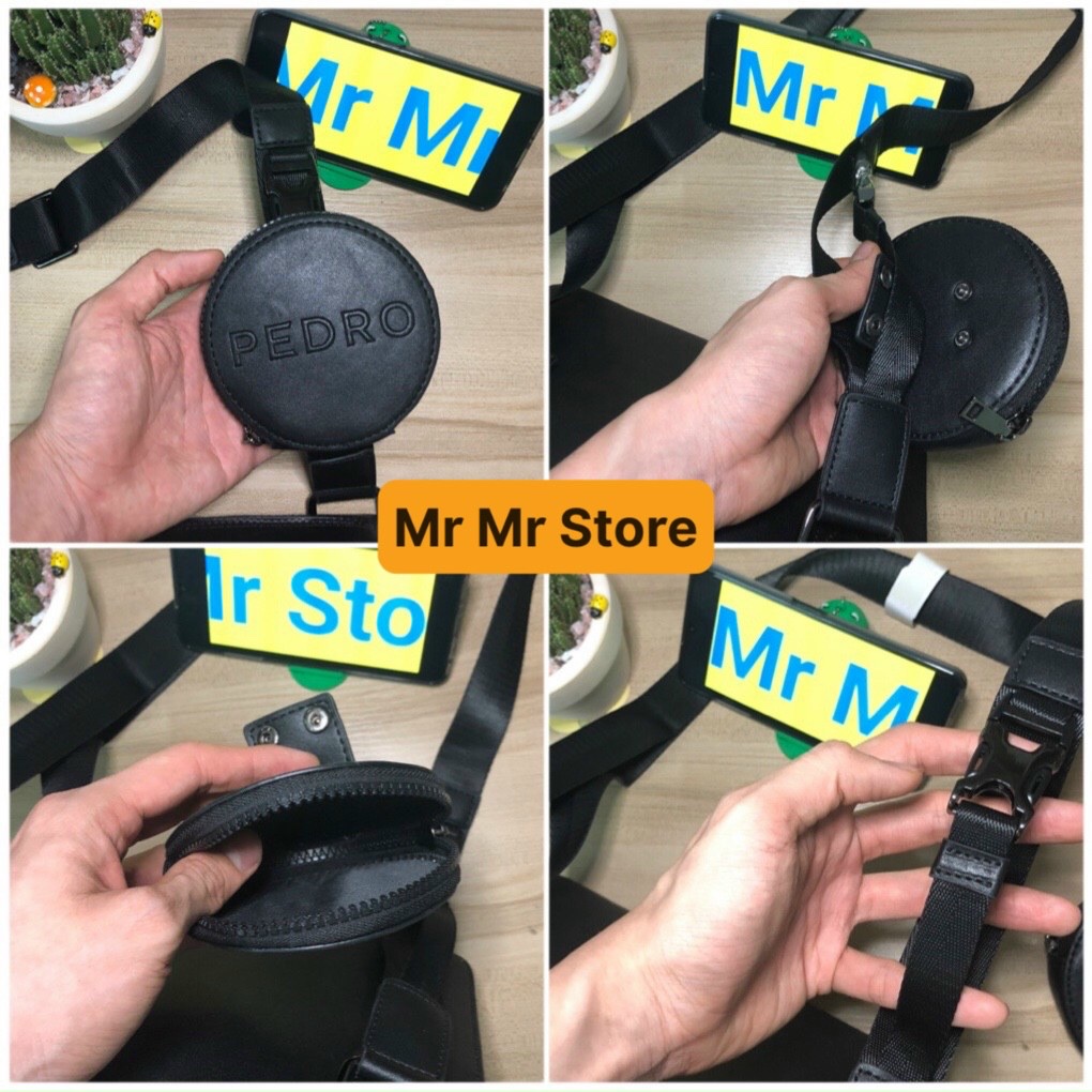 Túi đeo chéo nam PEDRO logo