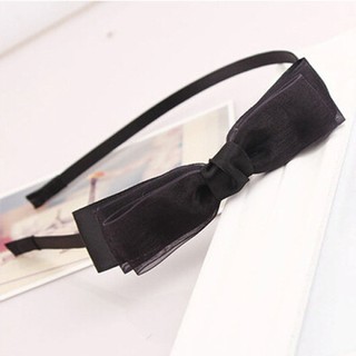 Bờm nơ cài tóc handmade chất liệu voan mỏng BN52 (Song An Eco)