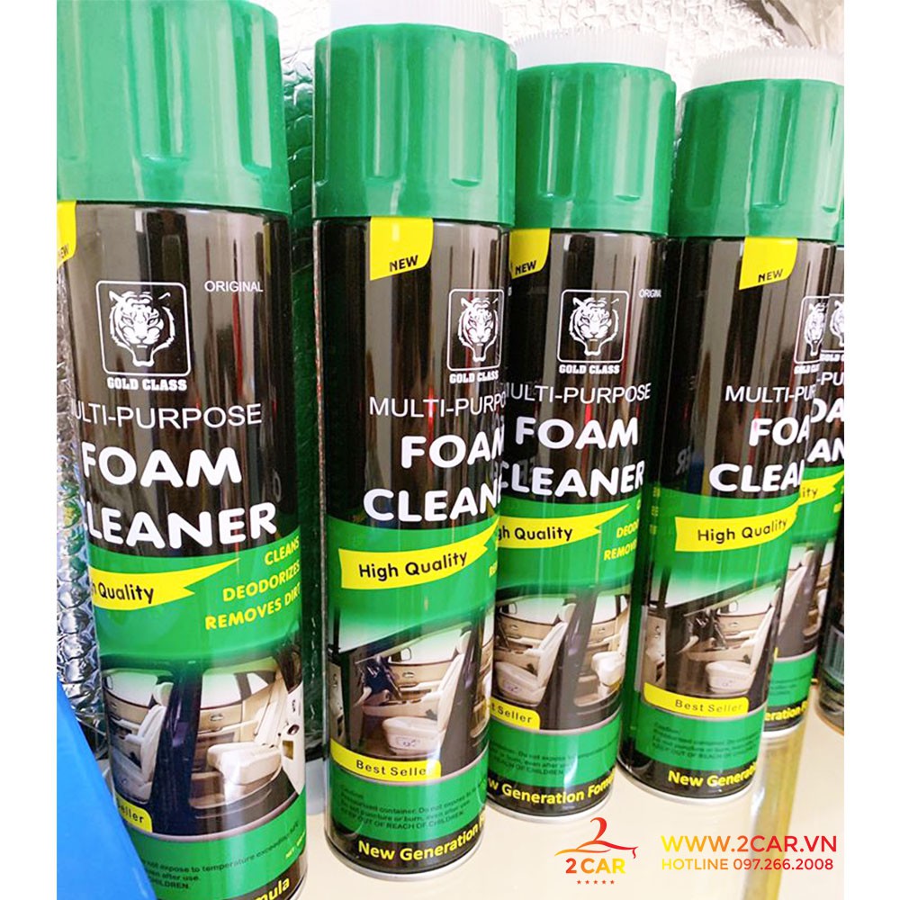 Chai xịt Foam Cleaner Dyramid , vệ sinh nội thất trong xe ô tô và gia đình