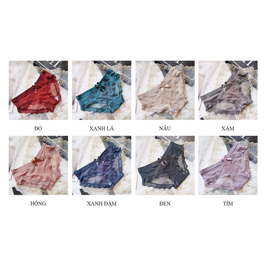 Quần lót nữ ren cao cấp cạp chéo mềm mại quyến rũ gợi cảm LAVENUSA QL40