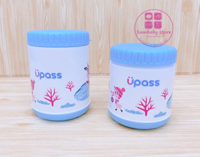 Hộp giữ ấm thức ăn kèm thìa và dĩa Upass