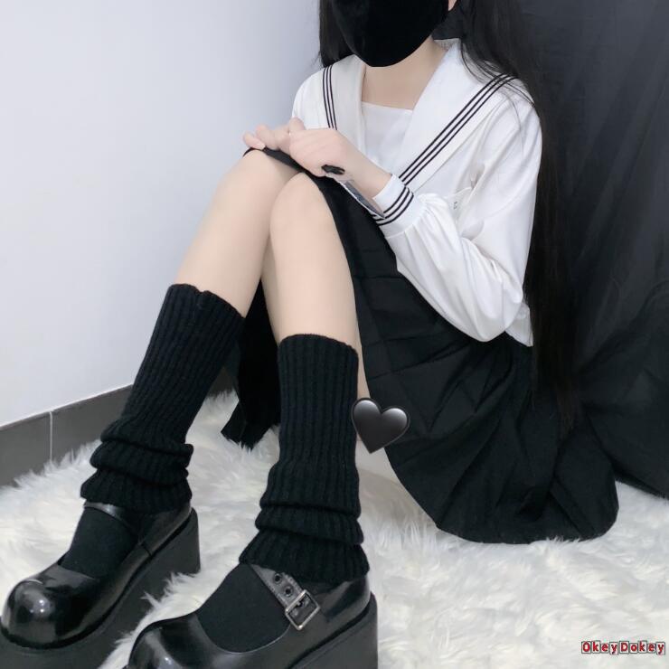 Đôi Vớ Đan Len Giữ Ấm Chân Dài Y2K Thời Trang Cho Nữ