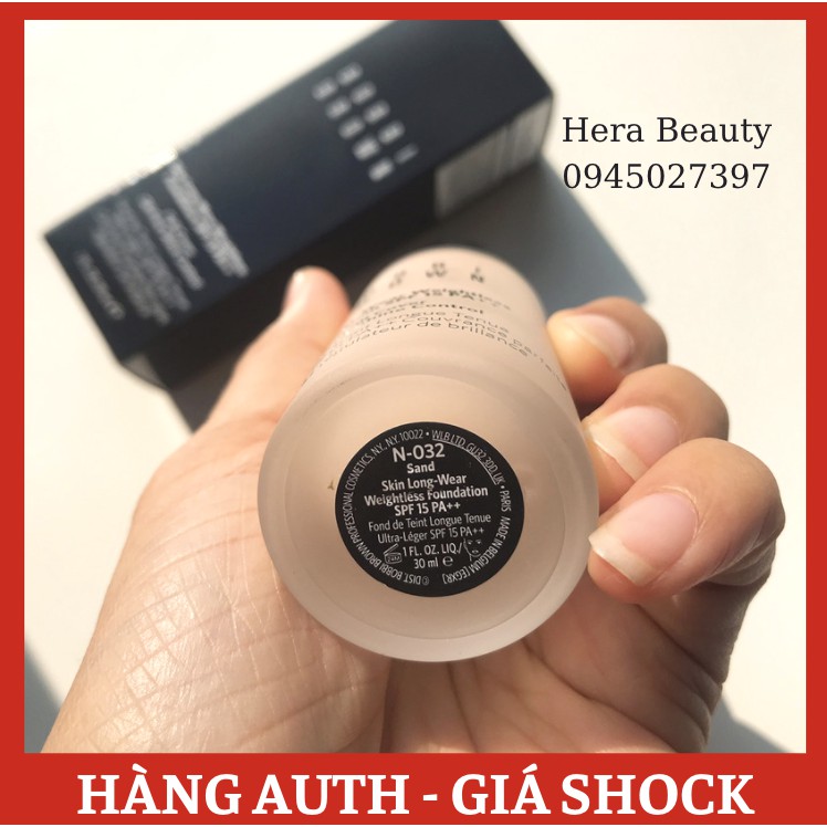 Tem chính Hãng- Kem Nền Lâu Trôi Bobbi Brown Skin Longwear Weightless Foundation SPF15-30ml- N032 Sand- N042 Beige | BigBuy360 - bigbuy360.vn